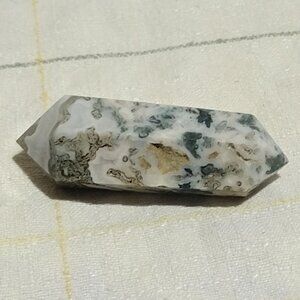 Tree Agate Double Point